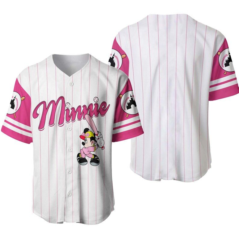 Minnie Mice Disney Baseball Jersey 333 Gift For Lover Jersey