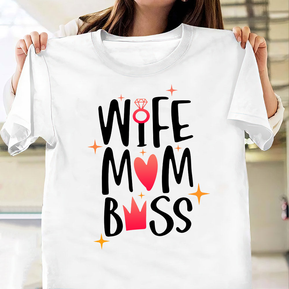 Mother Wife Mom Boss DNGB2307002Y Light Classic T Shirt