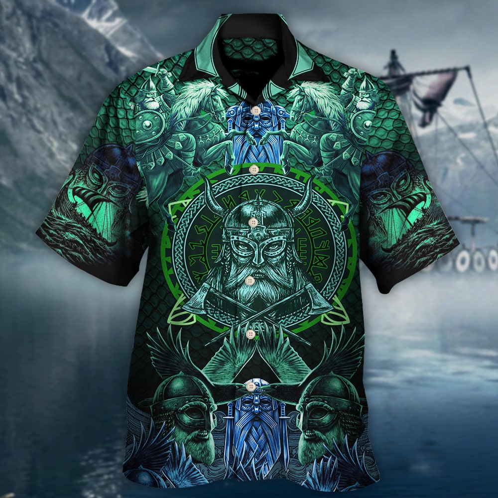 Viking See You In Valhalla - Hawaiian Shirt - Owls Matrix LTD
