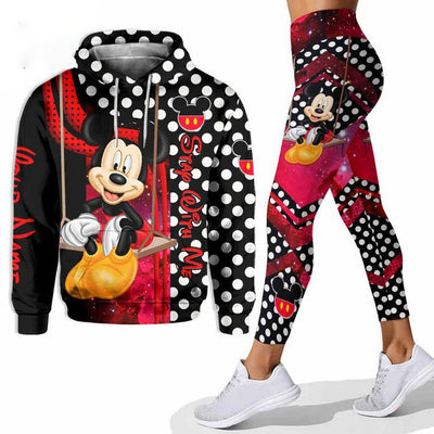 [NEW] Personalized Mickey Mouse 3D Hoodie Leggings Set