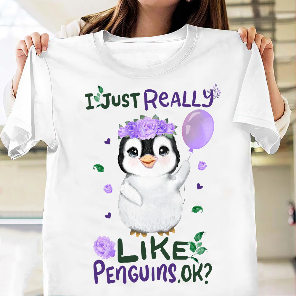 Penguin I Just Really Like Penguins TTLZ2504011Y Light Classic T Shirt