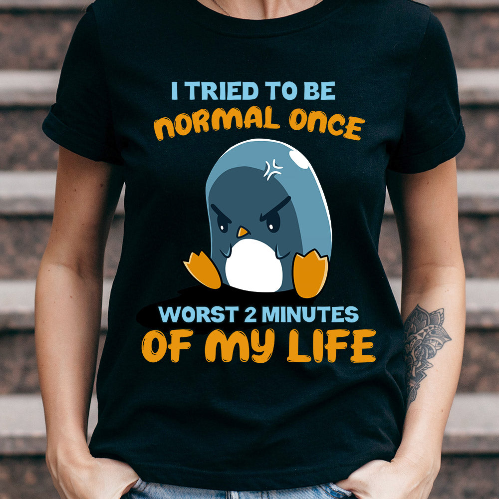 Penguin Try To Be Normal Once MDLZ2504003Y Dark Classic T Shirt