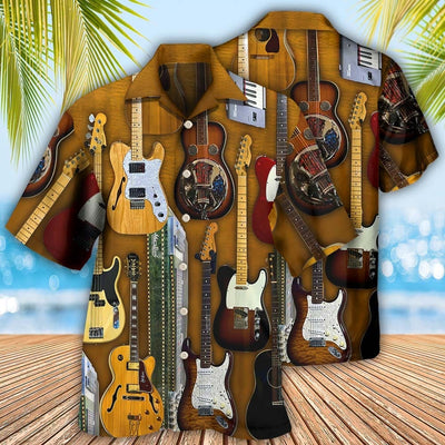Guitar Vintage Basic Style - Hawaiian Shirt - Owls Matrix LTD