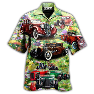 Hawaiian Shirt / Adults / S Hot Rod Car Life Is Too Short To Drive Boring Cars - Hawaiian Shirt - Owls Matrix LTD