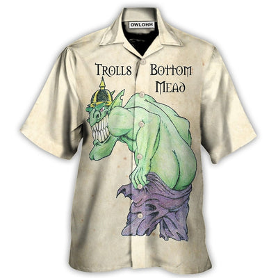 Hawaiian Shirt / Adults / S Trolls Bottom Mead Lover - Hawaiian Shirt - Owls Matrix LTD