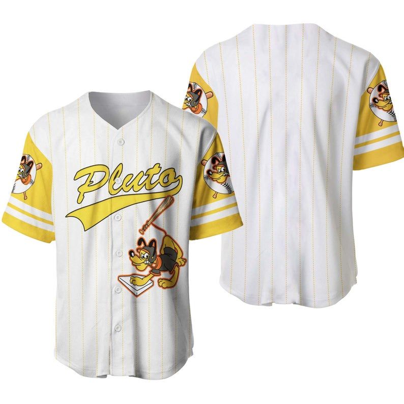 Pluto Disney Baseball Jersey, Baseball Player, Mickey And Friends 222 Gift For Lover Jersey