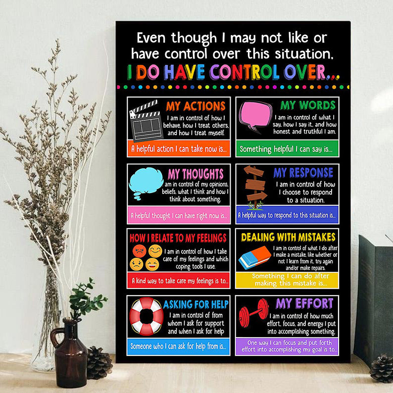 Teacher I Do Have Control Lover - Vertical Poster - Owls Matrix LTD