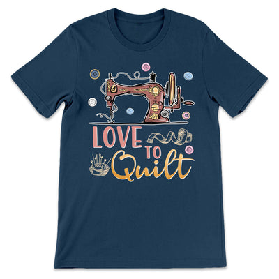 Quilting Love To Quilt PVGB1306006Y Dark Classic T Shirt