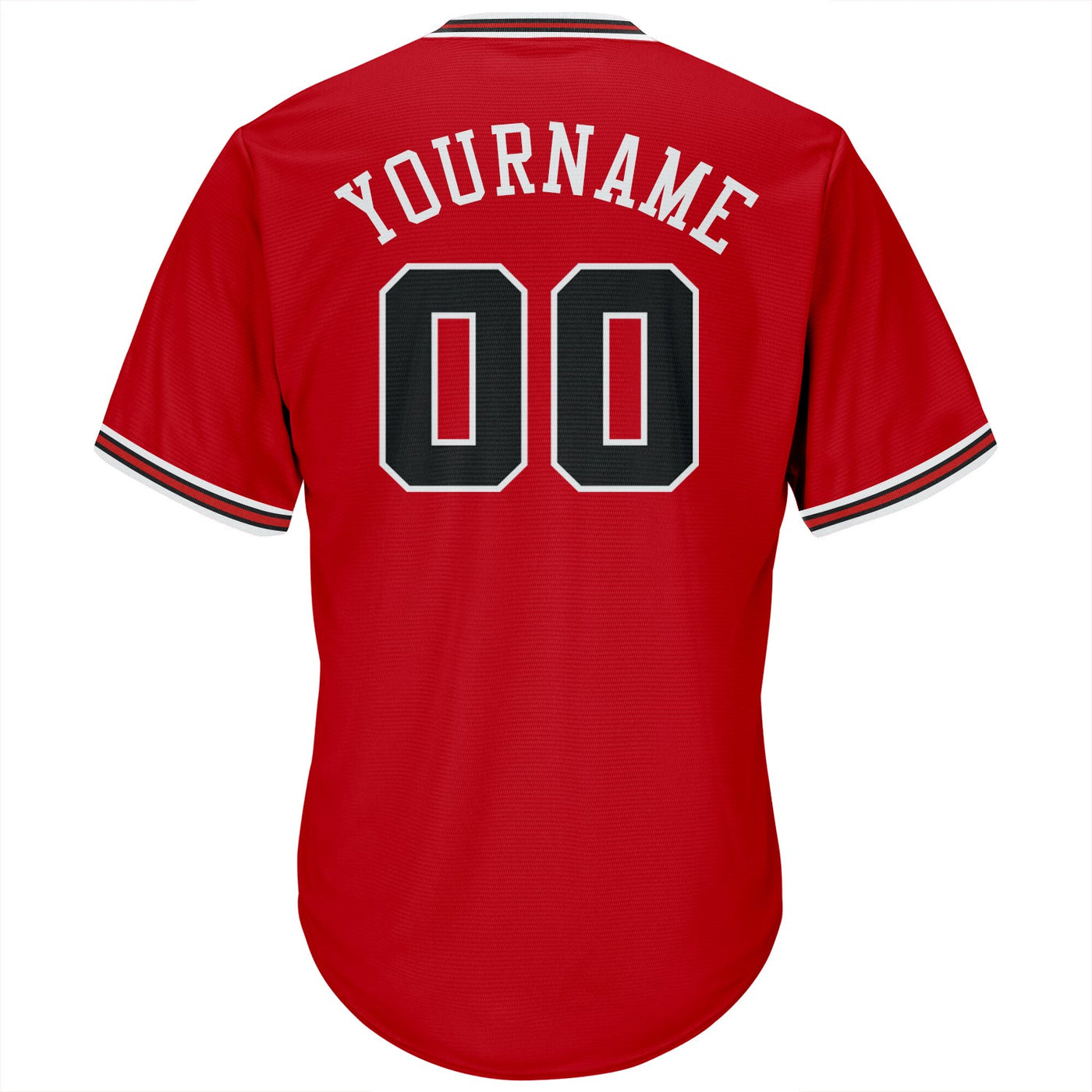 Custom Red Black-White Authentic Throwback Rib-Knit Baseball Jersey Shirt - Owls Matrix LTD
