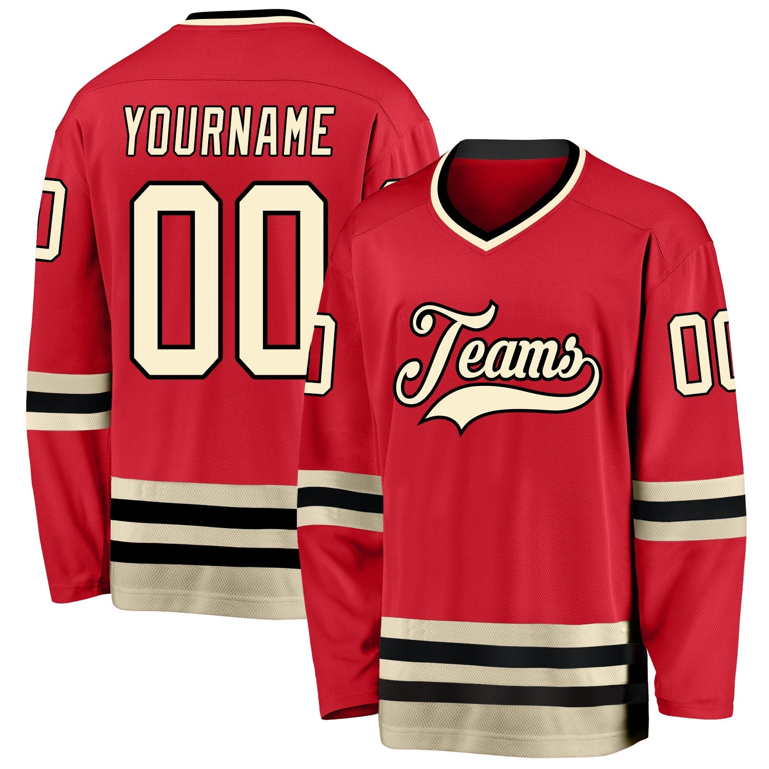 Canada - 2022 Hockey Replica Fan Jersey Black/Customized :: FansMania