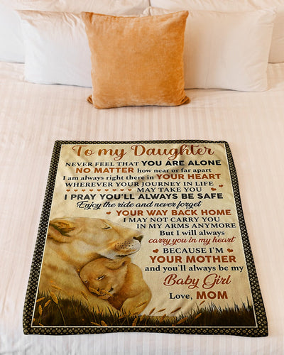 Lion Your Way Back Home Lovely Gift For Daughter - Flannel Blanket - Owls Matrix LTD