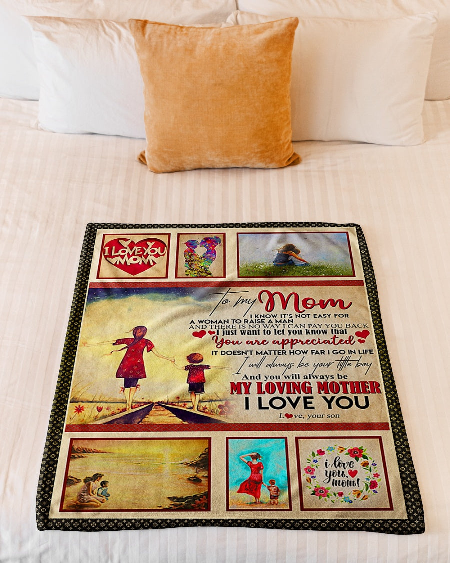 Family To My Mom You Are Appreciated Mother - Flannel Blanket - Owls Matrix LTD