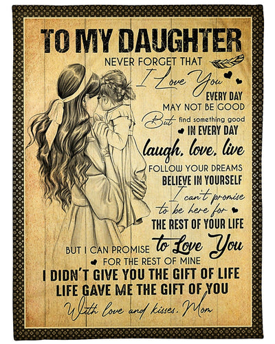 Family The Gift Of Life Best Gift For Daughter - Flannel Blanket - Owls Matrix LTD