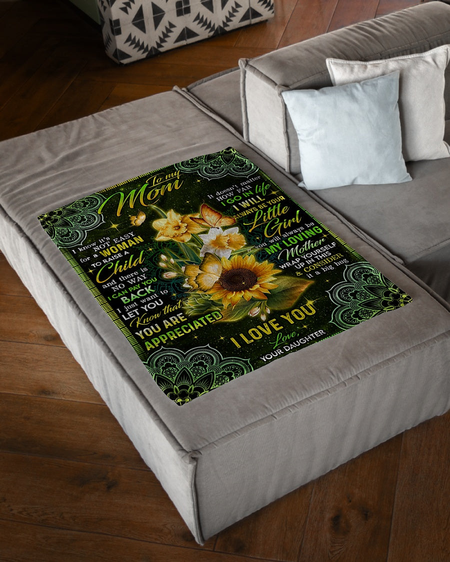 Sunflower Will Always Be The Greatest Mom - Flannel Blanket - Owls Matrix LTD