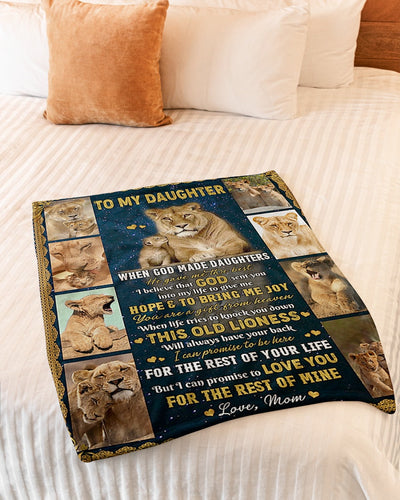 Lion The Rest Of Your Life Best Gift For Daughter - Flannel Blanket - Owls Matrix LTD