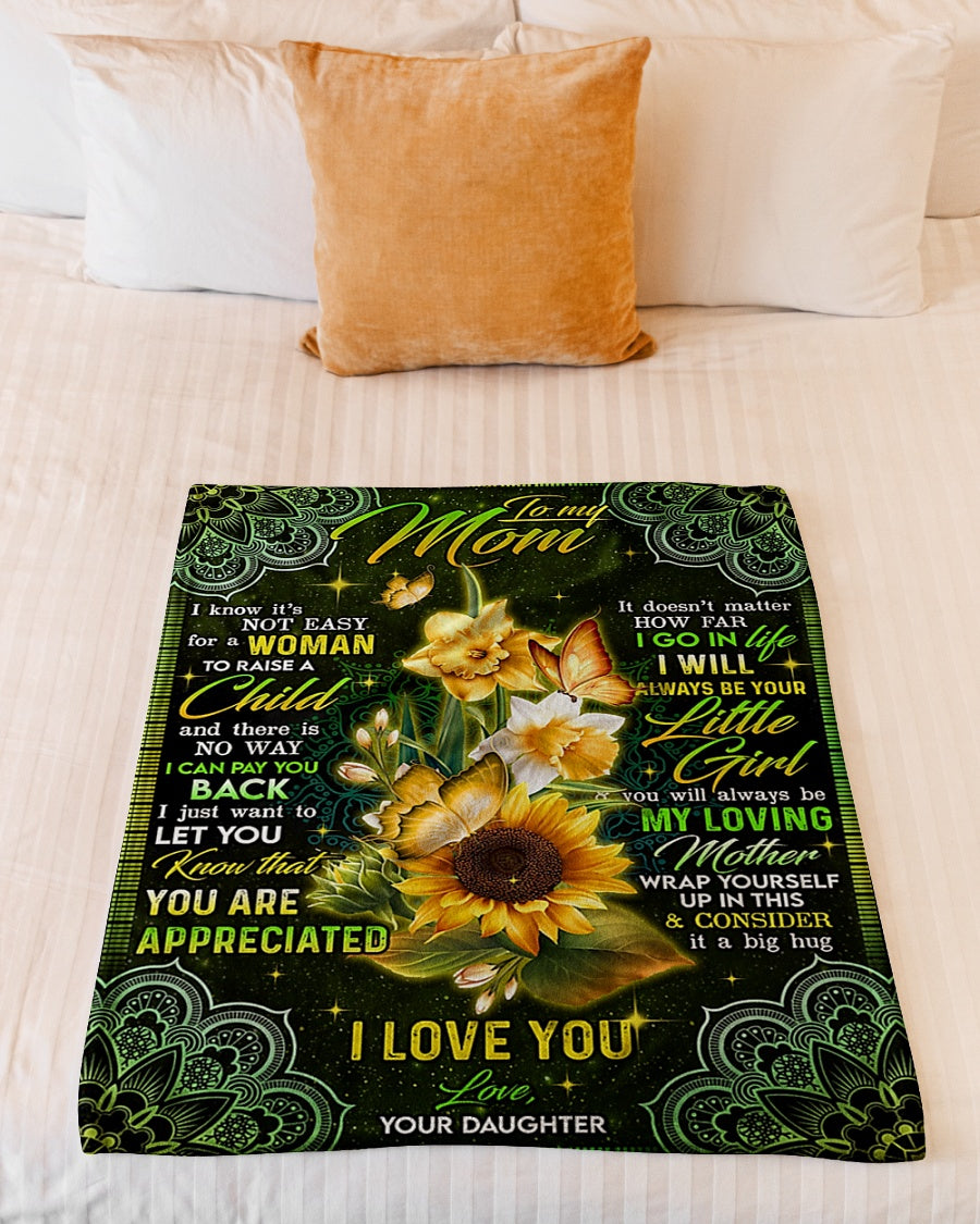 Sunflower Will Always Be The Greatest Mom - Flannel Blanket - Owls Matrix LTD