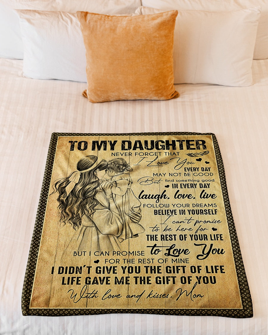 Family The Gift Of Life Best Gift For Daughter - Flannel Blanket - Owls Matrix LTD