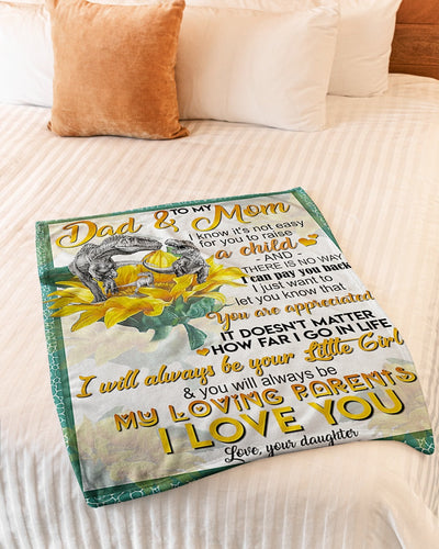 Dinosaur Lover Dad And Mom Dinosaur You Are Appreciated - Flannel Blanket - Owls Matrix LTD