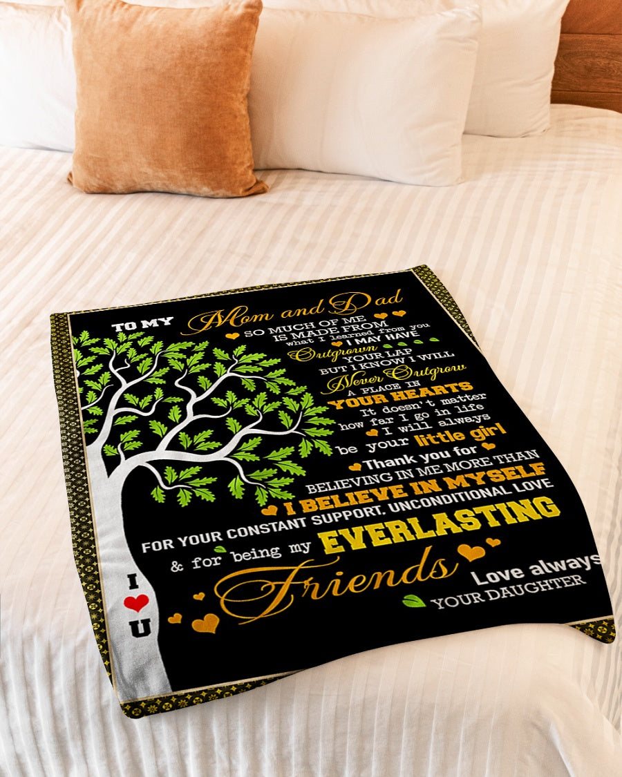 Family Tree You Will Always Be My Loving Mother - Flannel Blanket - Owls Matrix LTD