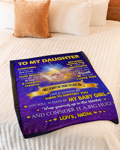 Family It A Big Hug Best Gift For Daughter - Flannel Blanket - Owls Matrix LTD