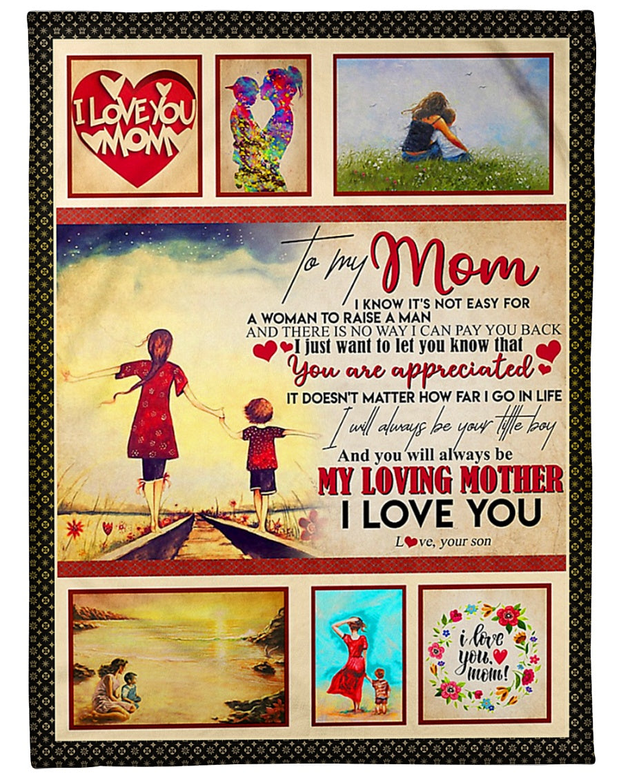 Family To My Mom You Are Appreciated Mother - Flannel Blanket - Owls Matrix LTD