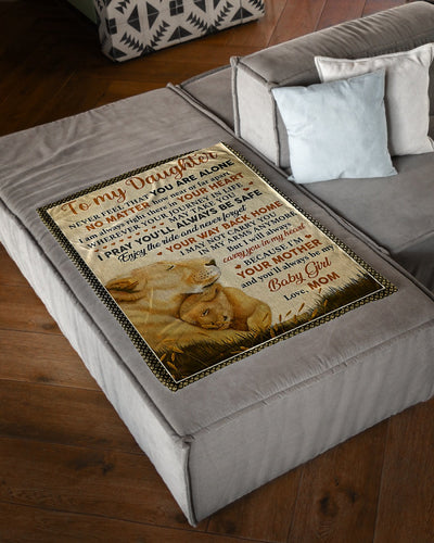 Lion Your Way Back Home Lovely Gift For Daughter - Flannel Blanket - Owls Matrix LTD