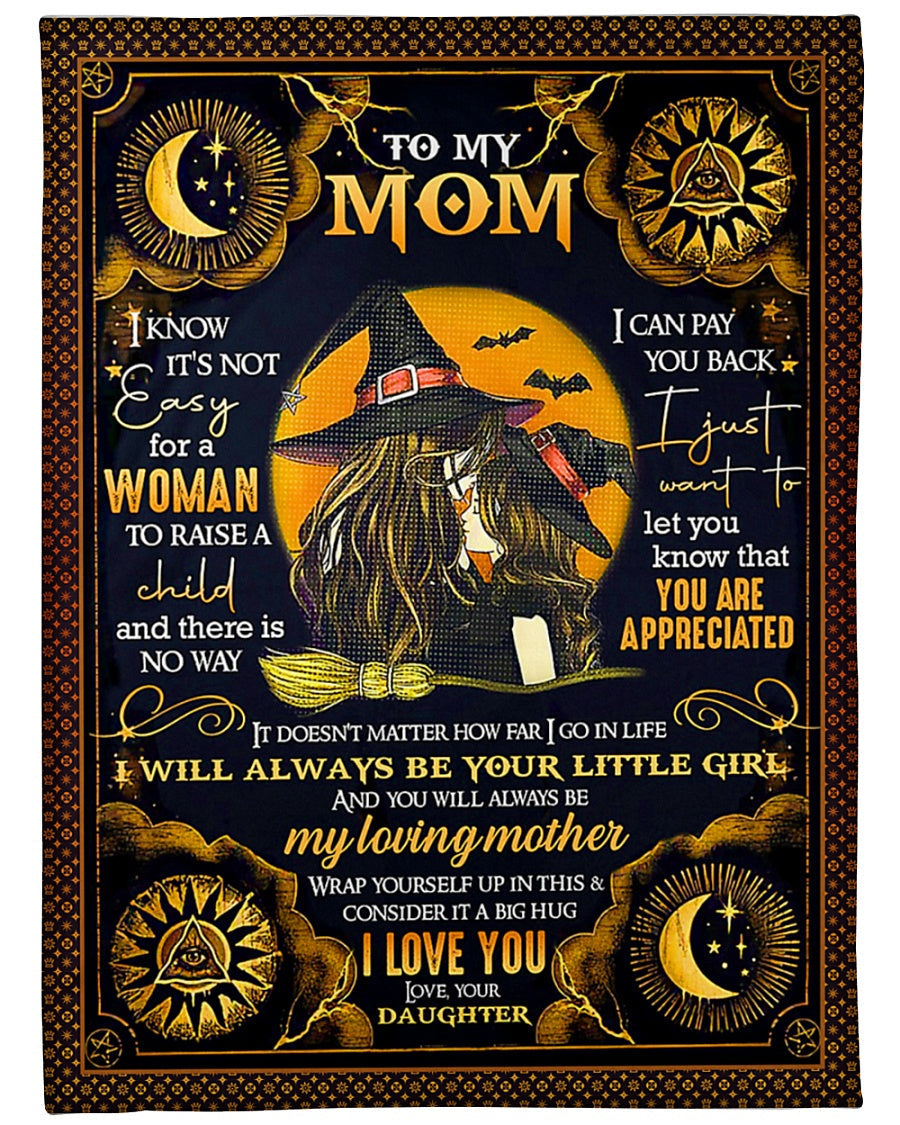 Witch You Will Always Be My Loving Mother - Flannel Blanket - Owls Matrix LTD