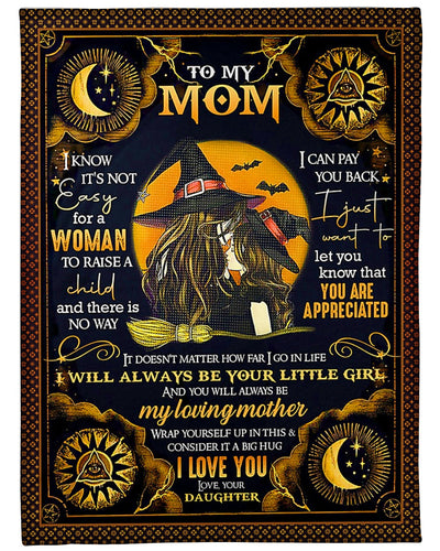 Witch You Will Always Be My Loving Mother - Flannel Blanket - Owls Matrix LTD
