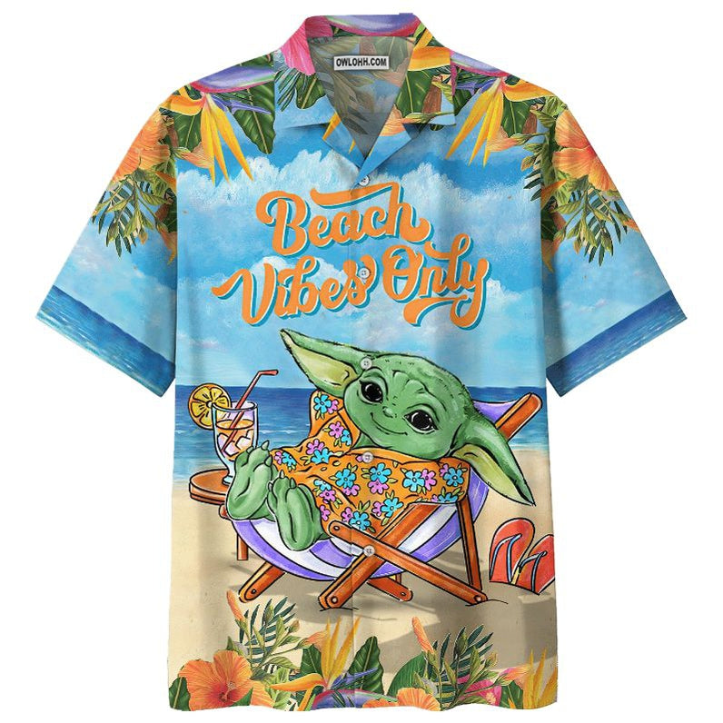 SW Disney Baby Yoda Beach Vibes Only - Hawaiian Shirt