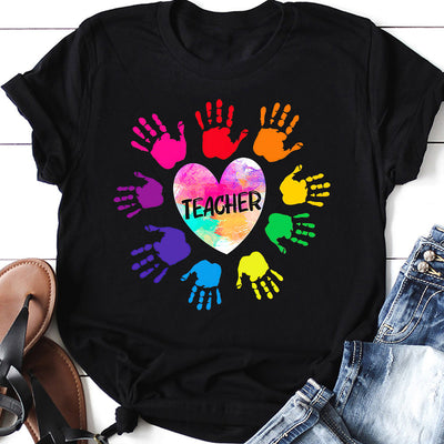 Teacher Colorful BGRZ1410008Z Dark Classic T Shirt
