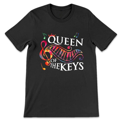 Teacher Queen Of The Keys Piano Teacher MHRZ0907001Y Dark Classic T Shirt