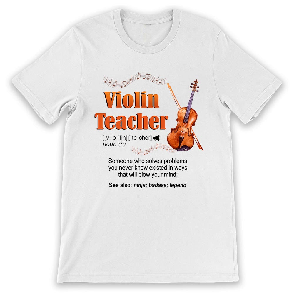 Teacher Violin Teacher NNGB1207002Y Light Classic T Shirt