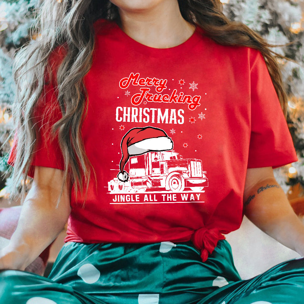 Trucker Christmas AEAA0511008Z Dark Classic T Shirt