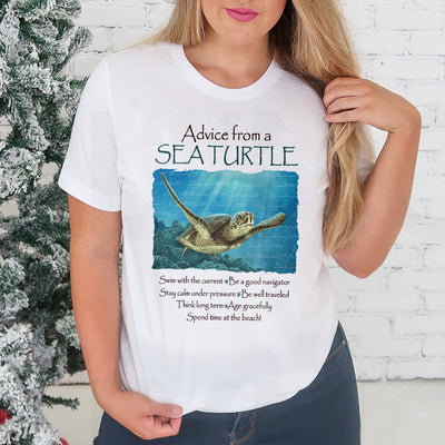 Turtle Advice From A Sea Turtle HHQZ0204008Y Light Classic T Shirt