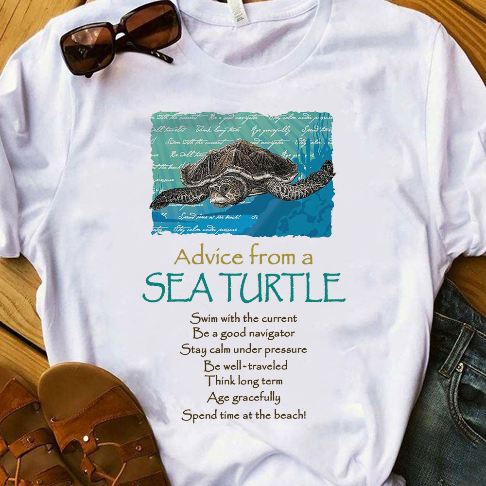 Turtle Advice From A Turtle AGGB1201001Z Light Classic T Shirt