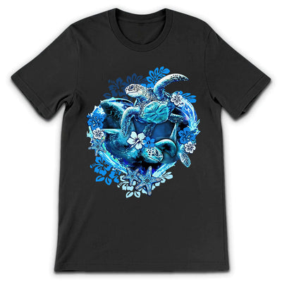 Turtle Blue Heart NQAY3003002Y Dark Classic T Shirt