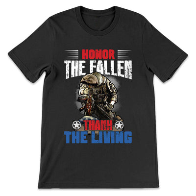 Veteran Honor The Fallen Thank The Living LHGB0505004Y Dark Classic T Shirt