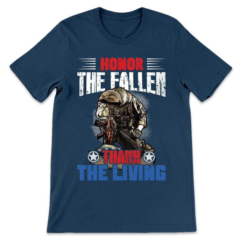 Veteran Honor The Fallen Thank The Living LHGB0505004Y Dark Classic T Shirt