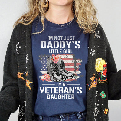 Veteran Im Not Just A Daddys Little Girl HHAY1005001Y Dark Classic T Shirt