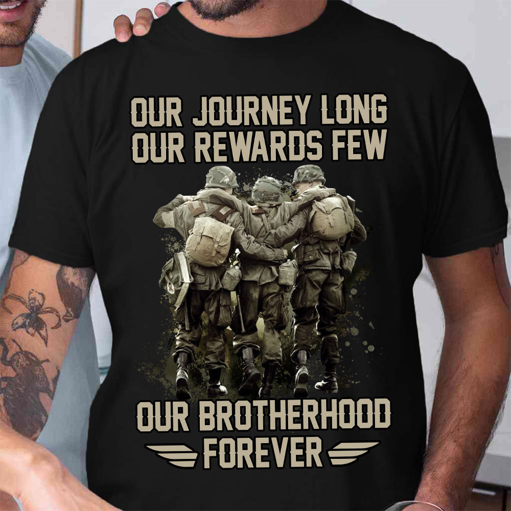 Veteran Our Journey Long Our Rewards Few NQAY0505006Y Dark Classic T Shirt