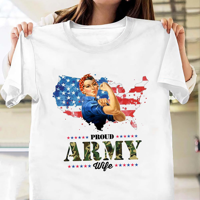 Veteran Proud Army Wife NNAY0905006Y Light Classic T Shirt