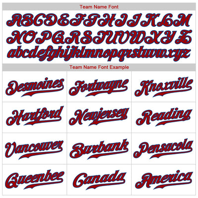 Custom White Royal Pinstripe Red-Royal Authentic Baseball Jersey - Owls Matrix LTD