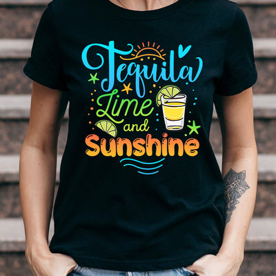Wine Tequila Lime And Sunshine DNRZ2904004Y Dark Classic T Shirt