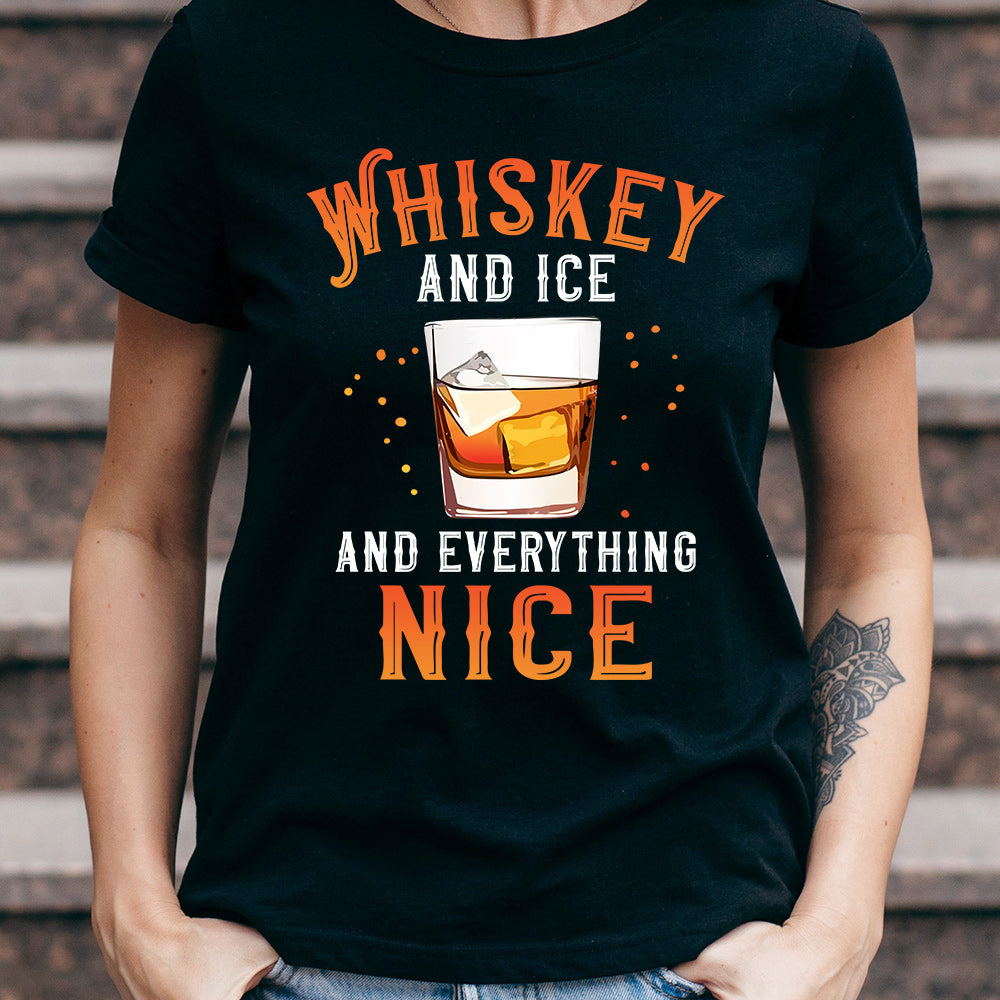 Wine Whiskey And Ice and Everything Nice DNRZ2904007Y Dark Classic T Shirt