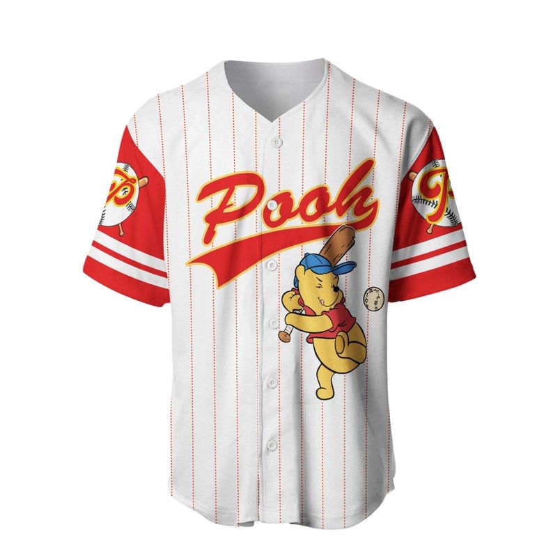 Winnie Pooh Bear Disney Baseball Jersey 345 Gift For Lover Jersey