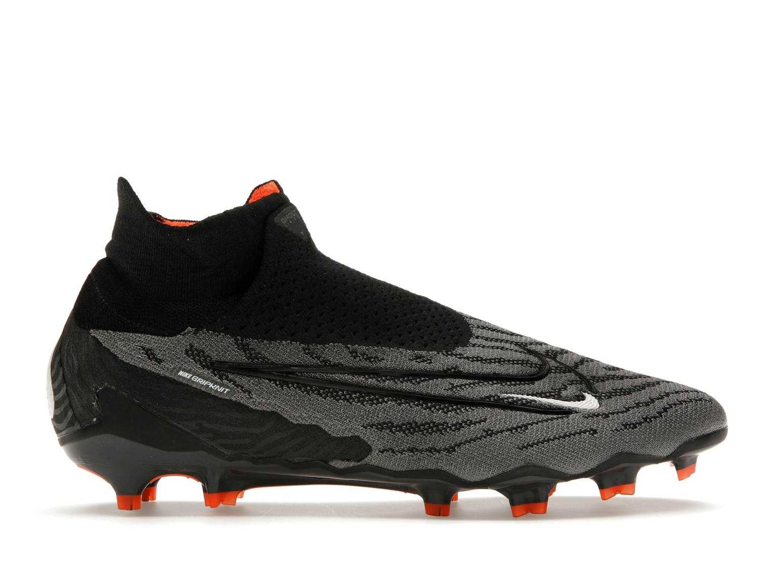 Nike Gripknit Phantom GX Elite Dynamic Fit FG ‘Black Dark Smoke Grey Total Orange’ DC9969-010 Nike Gripknit Phantom GX Elite Dynamic Fit FG ‘Black Dark Smoke Grey Total Orange’ DC9969-010
