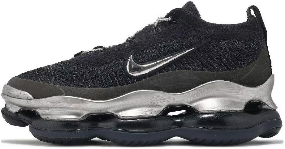Wmns Air Max Scorpion Flyknit Black Metallic Silver HJ3487-001 Nike Shoes