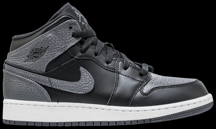 Jordan 1 Retro Mid ‘Black Dark Grey’ 554724-041